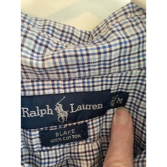 Ralph Lauren Polo Men's Size Medium Blake 100% Cotton Button Down Shirt - Picture 4 of 4